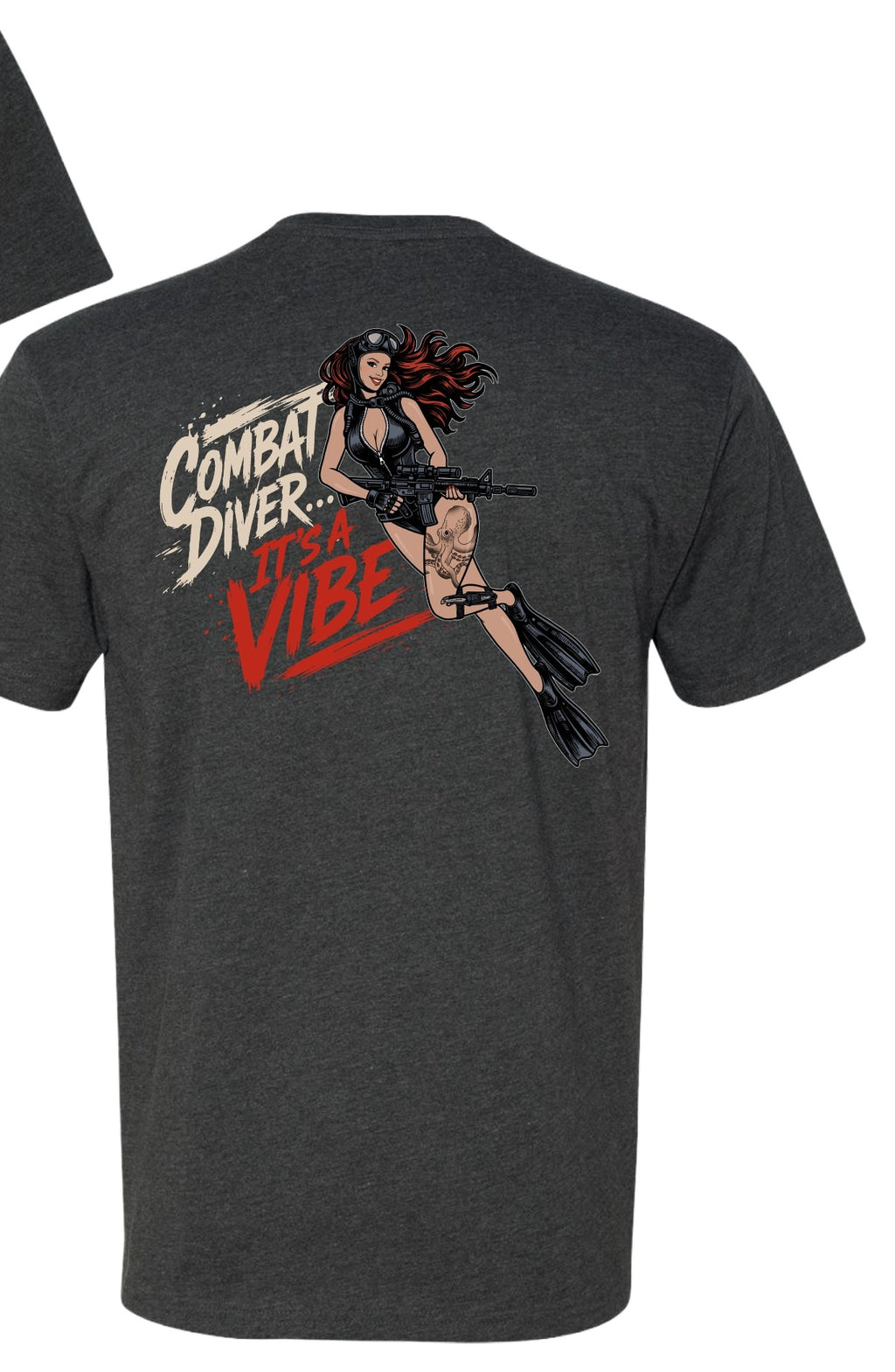Combat Diver Tee — Charcoal
