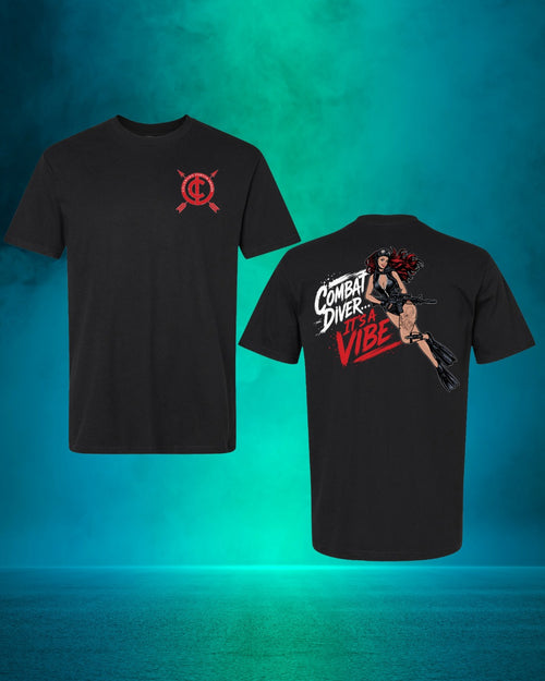 Combat Diver Tee Black - It's a Vibe