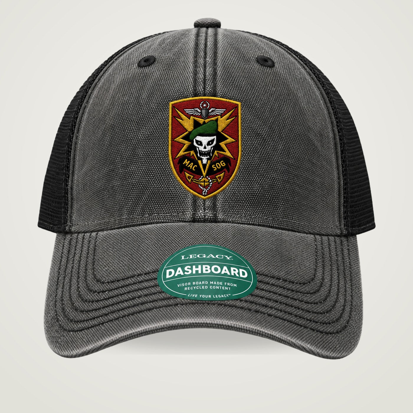 Legacy MACV-SOG Range Hat — Black/Black