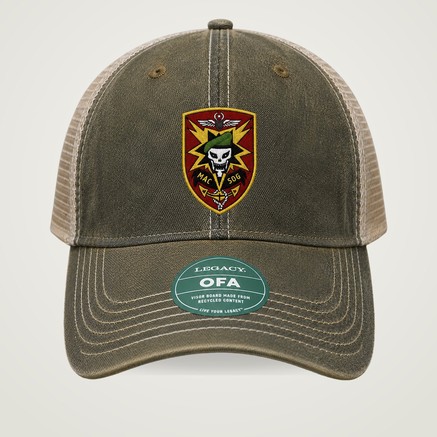 Legacy MACV-SOG Range Hat — Black/Khaki